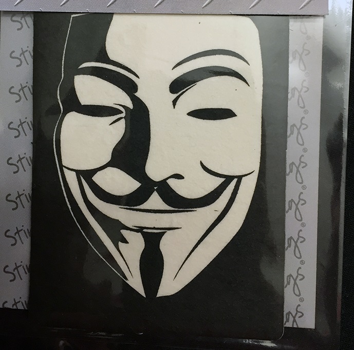Guy Fawkes Anonymous Air Freshener - Click Image to Close